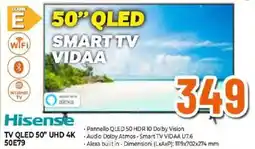 Expert Hisense TV QLED 50" UHD 4K 50E79 offerta