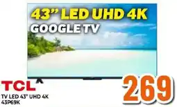 Expert TCL TV LED 43" UHD 4K 43P69K offerta