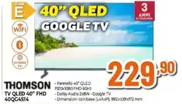 Expert THOMSON TV QLED 40" FHD 40QG4514 offerta