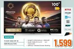 Expert Hisense TV QLED 144Hz 100° 4K QLED Display 144Hz offerta