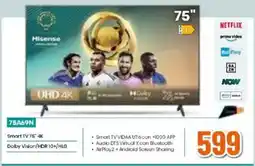 Expert Hisense Smart TV 75" 4K Dolby Vision/HDR 10+/HLG offerta