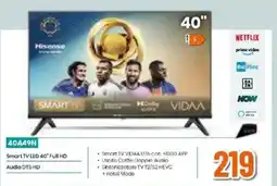 Expert Hisense Smart TV LED 40" Full HD Audio DTS HD offerta