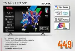 Expert TV Mini LED 50" TCL offerta