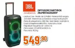 Expert JBL DIFFUSORE PARTYBOX JBLPBSTAGE320EP offerta