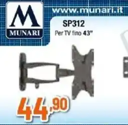 Expert MUNARI SP312 Per TV fino 43" offerta