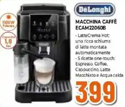 Expert DeLonghi MACCHINA CAFFÈ ECAM22060B offerta
