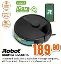 Expert Robot ROOMBA 105 COMBO offerta