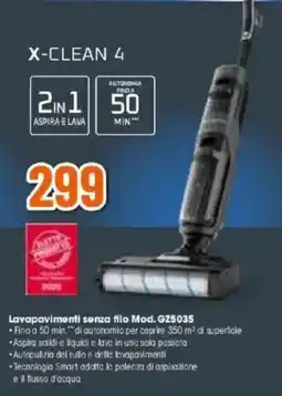 Expert Rowenta Lavapavimenti senza filo Mod. GZ5035 offerta