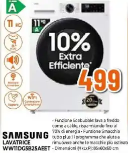 Expert Samsung Lavatrice WW11DG5B25AEET offerta