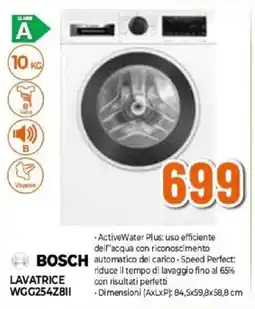 Expert BOSCH Lavatrice WGG254Z8II offerta