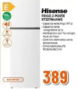 Expert Hisense FRIGO 2 PORTE RT327N4AWE offerta