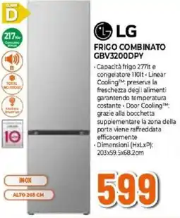 Expert LG FRIGO COMBINATO GBV3200DPY offerta
