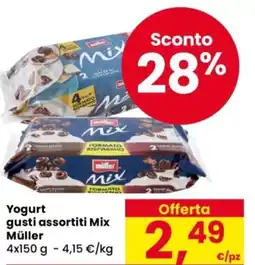 Despar Yogurt gusti assortiti Mix Müller offerta