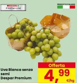 Despar Uva Bianca senza semi Despar Premium offerta