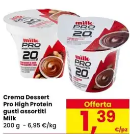 Despar Crema Dessert Pro High Protein gusti assortiti Milk offerta