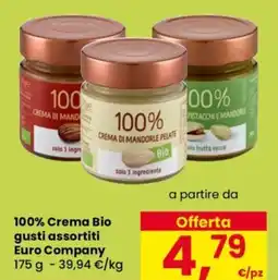 Despar 100% Crema Bio gusti assortiti Euro Company offerta