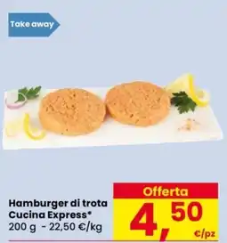 Despar Hamburger di trota Cucina Express offerta