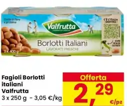 Despar Fagioli Borlotti italiani Valfrutta offerta