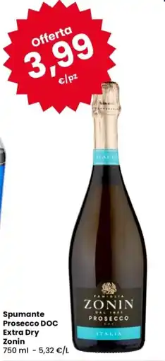 Despar Spumante Prosecco DOC Extra Dry Zonin offerta