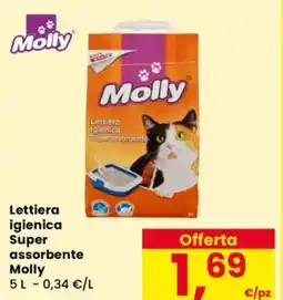 Despar Lettiera igienica Super assorbente Molly offerta