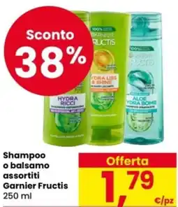Eurospar Shampoo o balsamo assortiti Garnier Fructis offerta