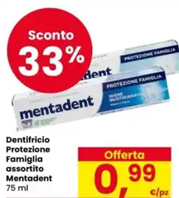 Eurospar Dentifricio Protezione Famiglia assortito Mentadent offerta