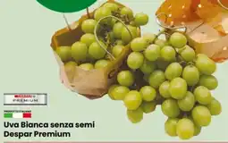 Eurospar Uva Bianca senza semi Despar Premium offerta