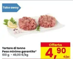 Eurospar Tartare di tonno Peso minimo garantito offerta