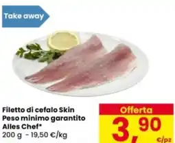Eurospar Filetto di cefalo Skin Peso minimo garantito Alles Chef offerta