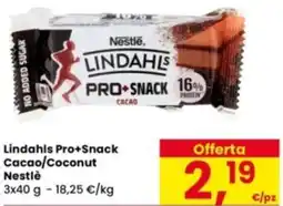 Eurospar Lindahls Pro+Snack Cacao/Coconut Nestlè offerta