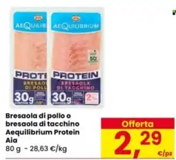 Eurospar Bresaola di pollo o bresaola di tacchino Aequilibrium Protein Aia offerta