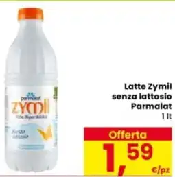 Eurospar Latte Zymil senza lattosio Parmalat offerta