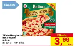 Eurospar 2 Pizza Margherita Bella Napoli Buitoni offerta