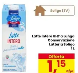 Eurospar Latte Intero UHT a Lunga Conservazione Latteria Soligo offerta