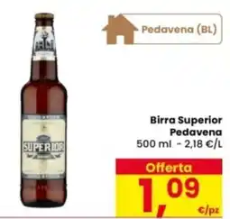 Eurospar Birra Superior Pedavena offerta