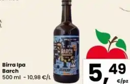 Eurospar Birra Ipa Barch offerta