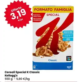Eurospar Cereali Special K Classic Kellogg's offerta