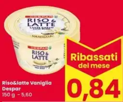 Eurospar Riso&latte Vaniglia Despar offerta