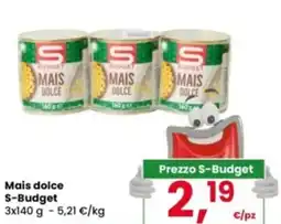 Eurospar Mais dolce S-Budget offerta