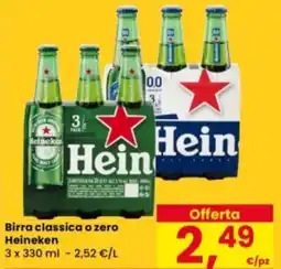 Eurospar Birra classica o zero Heineken offerta