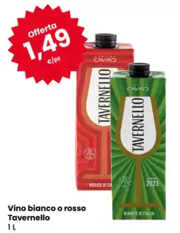 Eurospar Vino bianco o rosso Tavernello offerta