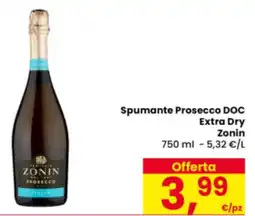 Eurospar Spumante Prosecco DOC Extra Dry Zonin offerta