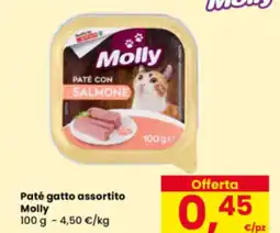 Eurospar Paté gatto assortito Molly offerta