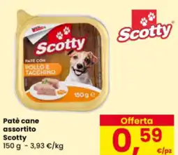 Eurospar Patè cane assortito Scotty offerta