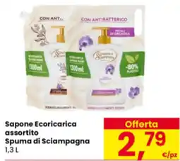 Eurospar Sapone Ecoricarica assortito Spuma di Sciampagna offerta