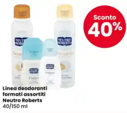 Eurospar Linea deodoranti formati assortiti Neutro Roberts offerta