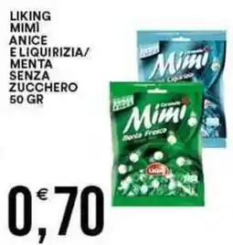 Vantaggio Cash&Carry LIKING MIMI ANICE Eliquirizia/ menta senza zucchero offerta