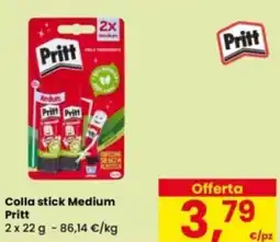 Eurospar Colla stick Medium Pritt offerta