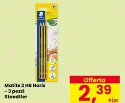 Eurospar Matite 2 HB Noris - 3 pezzi Staedtler offerta