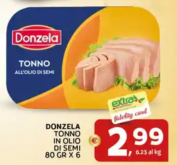 Extra Supermercati Donzela tonno in olio di semi offerta